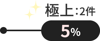 極上:2件（5％）