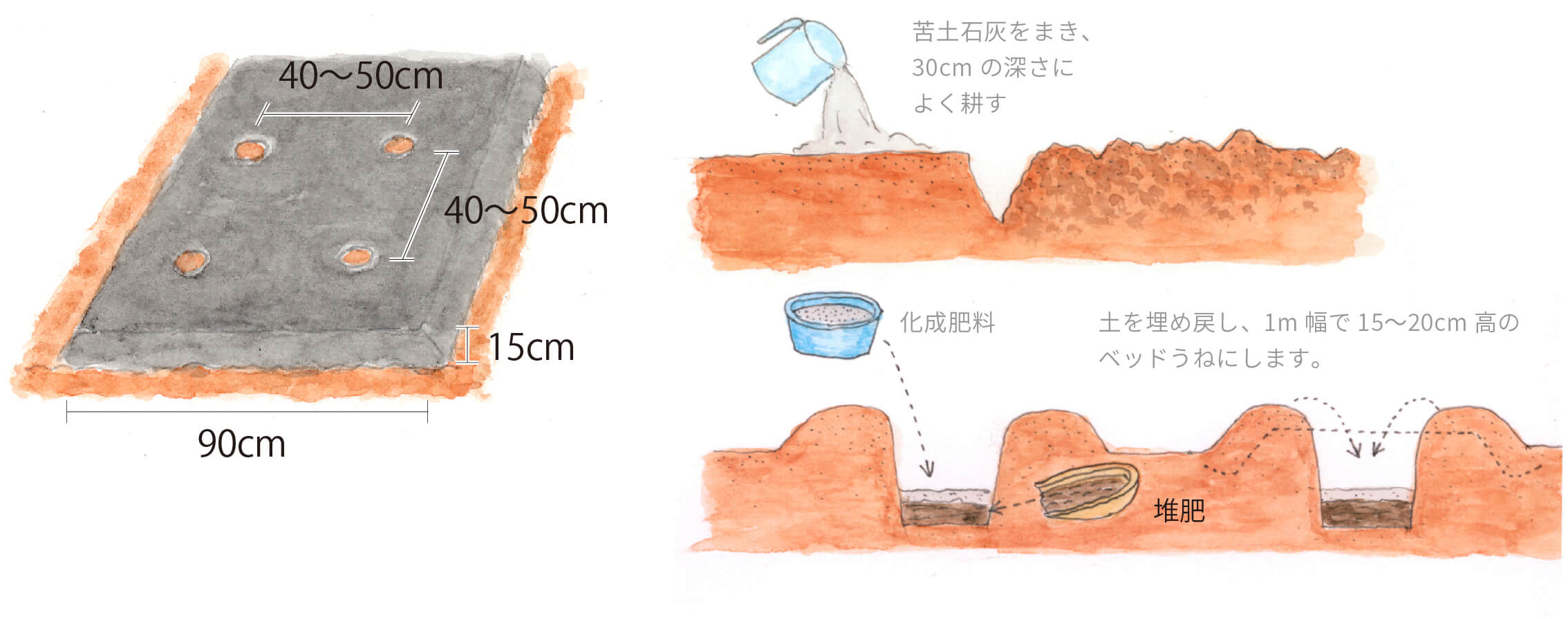 畑の準備