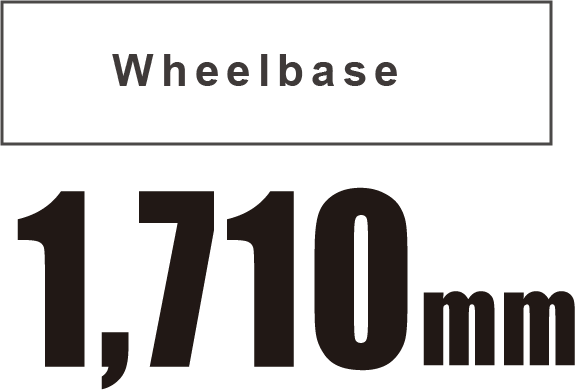 Wheelbase 1,710mm