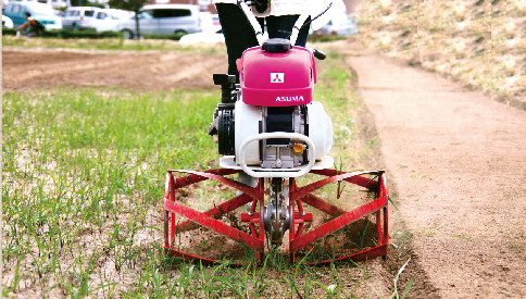 管理作業 中耕 除草 土寄せ ミニ耕うん機の役割 はじめよう家庭菜園 手作り菜園 三菱マヒンドラ農機